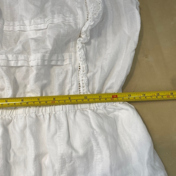 Scotch & Soda Eyelet Ruffle Organic Cotton Pinafore
Dress White Size Small S - Picture 6 of 12
